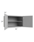 Dove Grey Shaker 36x24x24 Wall Cabinet