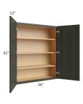 Charlotte Dark Grey 36x42 Wall Cabinet