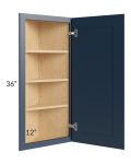 Midtown Blue Shaker 12x36 Wall End Cabinet