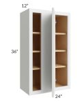 Gramercy White 24x36 Blind Corner Wall Cabinet