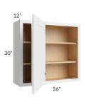 Gramercy White 36x30 Blind Corner Wall Cabinet