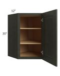 Charlotte Dark Grey 24x30 Wall Diagonal Corner Cabinet