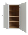 Gramercy White 24x36 Diagonal Corner Wall Cabinet
