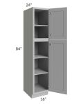 Dove Grey Shaker 18x84 Wall Pantry