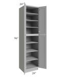 Dove Grey Shaker 24x96 Wall Pantry