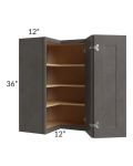 24x36 Square Corner Wall Cabinet