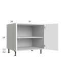 Milan White Matte 30" 2-Door Range Top Base Cabinet