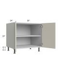 Milan Beige Matte 30" 2-Door Range Top Base Cabinet