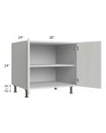Milan Cream 30" 2-Door Range Top Base Cabinet
