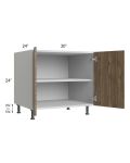 Milan Pecan 30" 2-Door Range Top Base Cabinet