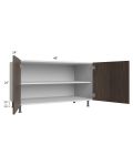 Milan Cafe 48" 2-Door Range Top Base Cabinet