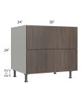 Milan Cafe 30" 2-Drawer Range Top Base Cabinet