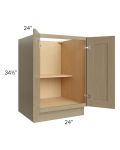 Royal Natural Shaker 24" Full Height Door Base Cabinet