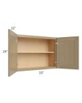 Royal Natural Shaker 33x24 Wall Cabinet