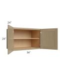 Royal Natural Shaker 36x24x24 Wall Cabinet