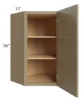 Royal Natural Shaker 24x36 Wall Diagonal Corner Cabinet