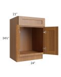 Artisan Walnut Shaker 24" Bathroom Vanity