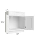 Aspen White Shaker 30" Bathroom Vanity