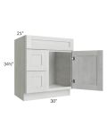 Heather Grey Shaker 30" Bathroom Vanity