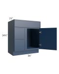 Portland Navy Blue 30" Bathroom Vanity