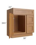 Artisan Walnut Shaker 30" Bathroom Vanity