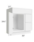 Portland White 30" Bathroom Vanity