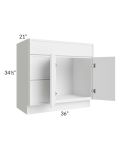 Portland White 36" Bathroom Vanity