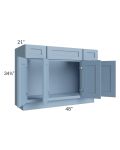 Sky Blue Shaker 48" Bathroom Vanity
