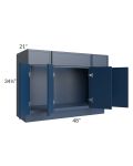 Portland Navy Blue 48" Bathroom Vanity