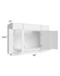 Portland White 48" Bathroom Vanity