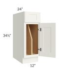 Linen Shaker 12" Tray Divider Base Cabinet