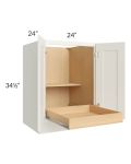 Linen Shaker 24" Full Height Base Cabinet with 1 Rollout Tray