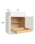 Linen Shaker 27" Base Cabinet with 1 Rollout Tray