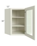Linen Shaker 24x30 Wall Diagonal Corner Cabinet (Prepped for Glass Doors)