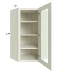 Linen Shaker 24x42 Wall Diagonal Corner Cabinet (Prepped for Glass Doors)