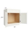 Linen Shaker 30" Sink Base Cabinet (1 drawer front)