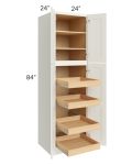 Linen Shaker 24x84x24 Wall Pantry Cabinet with 4 Rollout Trays