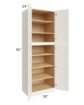Linen Shaker 30x90x24 Wall Pantry Cabinet