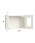 Linen Shaker 24x18 Decorative Wall Cabinet