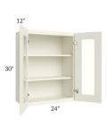 Linen Shaker 24x30 Wall Glass Door Cabinet (Prepped for Glass Doors)