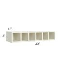 Linen Shaker 30x6 Wine Cubby Wall Cabinet