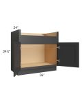 Madison Black Shaker 36" Farm Sink Base Cabinet