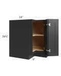Madison Black Shaker 33" Lazy Susan Base Cabinet