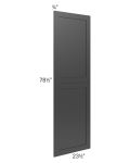 Madison Black Shaker 24x84 Tall Decorative Door Set