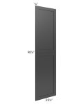 Madison Black Shaker 24x96 Tall Decorative Door Set