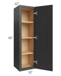 Madison Black Shaker 12x42 Wall Cabinet