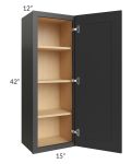 Madison Black Shaker 15x42 Wall Cabinet