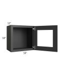 Madison Black Shaker 18x18 Decorative Wall Cabinet