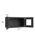 Madison Black Shaker 27x15 Decorative Wall Cabinet