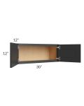 Madison Black Shaker 30x12 Wall Cabinet